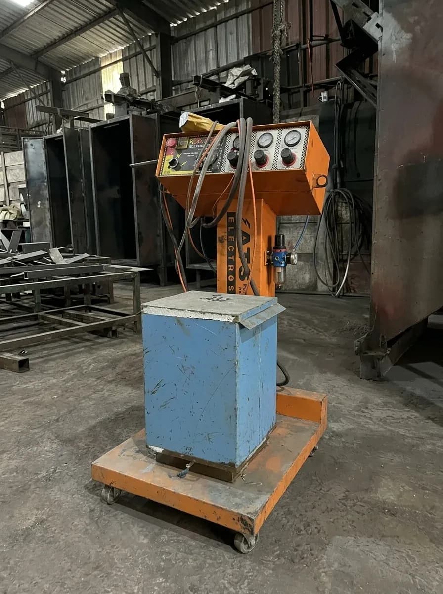 Conveyorised powder coating and curing line