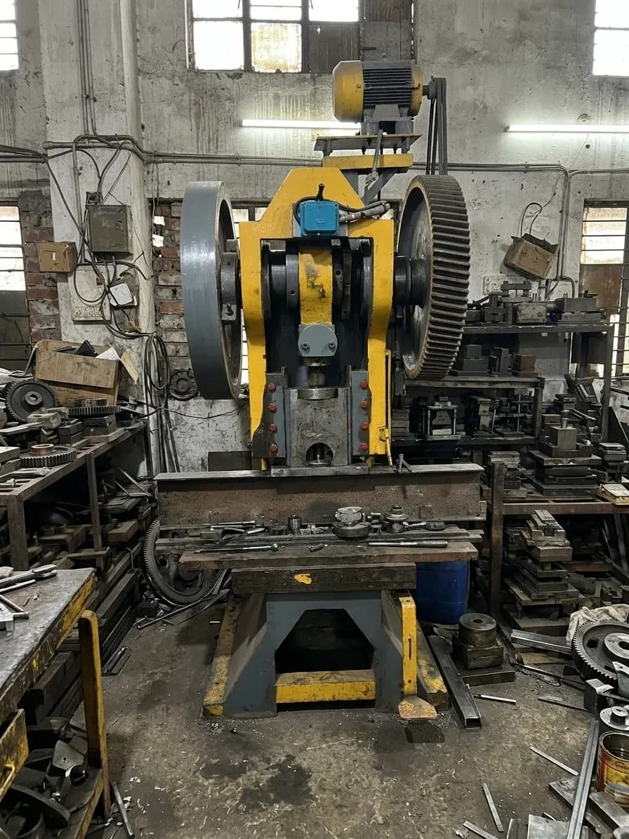 Hydraulic press forming on the workshop floor